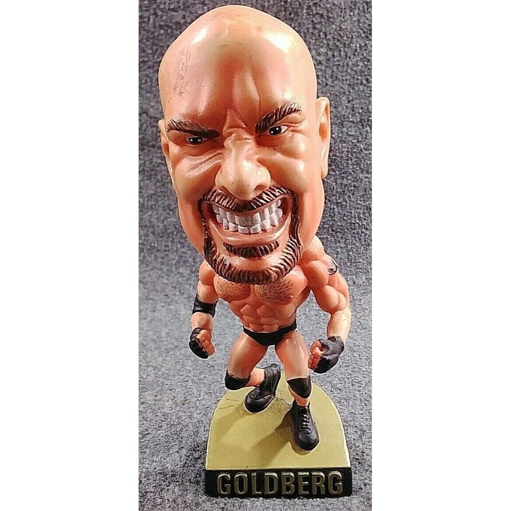 WCW NWO Goldberg Head Ringers Statue 1999 ToyBiz Used Very Good